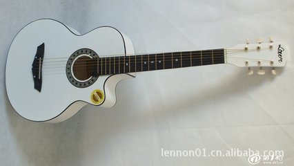 lennov 38寸A款白色 供應優(yōu)質(zhì)吉他 專業(yè)商家為您供應高品質(zhì)吉他_民族彈撥樂器_第一槍